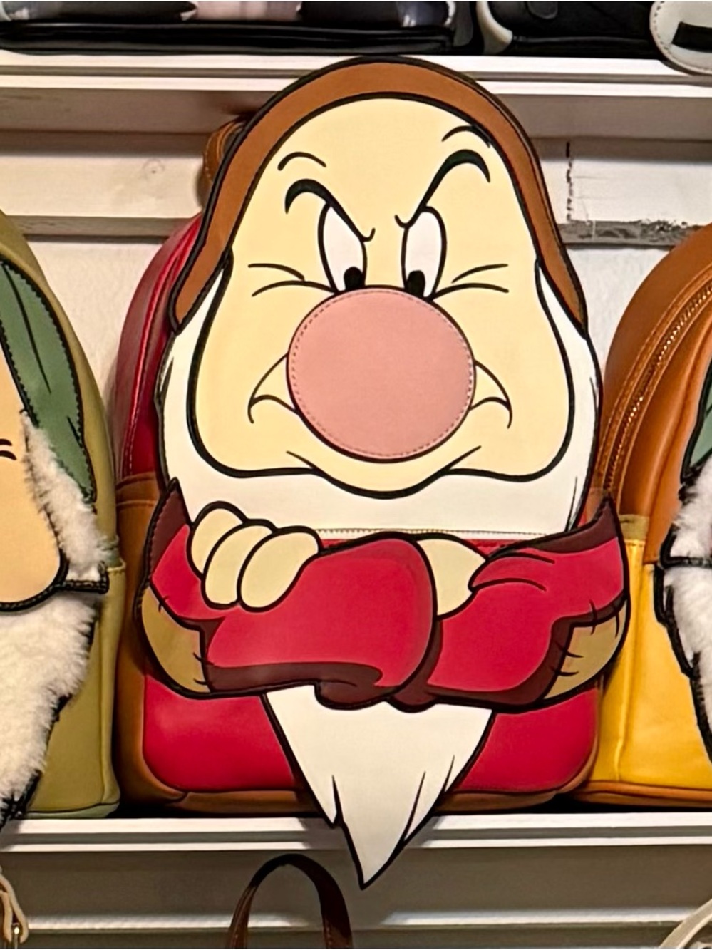 Loungefly Grumpy Dwarf Character Backpack - RARITY - Picture 14 of 14